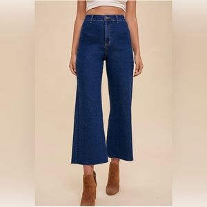 Celine High Waisted Jeans In Dark Denim
